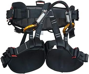 SOB Climbing Harness, Half Body Tree Climbing Harness Men,Thicken Widen Protect Waist Safety Harness for Arborist Harness,Working Rescuing at Height Safety Belt Harness