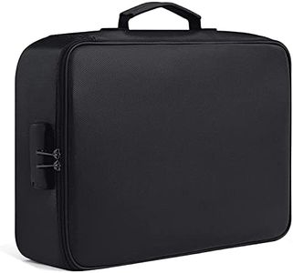 Qeunrtiy Fireproof Document Bag with Lock Home Office Travel Fireproof and Waterproof Safety Box Portable Handle File Storage