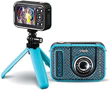 VTech - KidiZoom Vidéo Studio HD, Appareil Photo Numérique Enfant, Photo, Selfie, Vidéo HD, Écran Couleur avec Trépied et Fond Vert, Cadeau Enfant de 5 Ans à 12 Ans - Contenu en Français