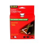 Scotch Outdoor Carpet Tape for Concrete, Patios and Decks, Permanent, Weather Resistant, 1.3 in x 40 ft (CT3010)