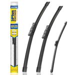 5 PLUS® Silicone Windshield Wipers Replacement for 2018-2023 BMW X3 Wiper Blades(Set of 3),Automotive Replacement Windshield Wiper Blades For My Car-26"/20"/11"