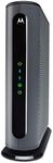 MOTOROLA 24x8 Cable Modem, Model MB7621, DOCSIS 3.0. Approved by Comcast Xfinity, Cox, Charter Spectrum, Time Warner Cable, and More. Downloads 1,000 Mbps Maximum (No WiFi)