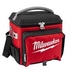 Milwaukee 4932464835 20 Liters, Insulated Jobsite Cooler Bag, Up to 24 hours, Red/Black