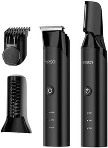 YIRISO Rasoio Elettrico Corpo Uomo, 2 IN 1 Depilatore Corpo da Uomo, Rifinitore Per Il Corpo, Petto, Ascelle, Inguine e Zone Sensibili, Wet & Dry, Pettini Regolabili 3-17 mm, Idea Regalo