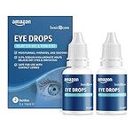 Amazon Basic Care Eye Drops with Sodium Hyaluronate 0.2%, 15 ml, Pack of 2