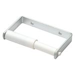 Merriway BH02037 Toilet Paper Roll Holder Aluminium with White Roller Fitting