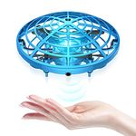 Kriogor UFO Mini Drone for Kids Drone Hand Control,Interactive Infrared Induction Helicopter Flying Ball with 360°Rotating and Shinning LED Light Outdoor Flying Toys Gifts for Aged 6+ Boys Kids Adults