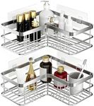 Yazoni Corner Shower Caddy, Adhesiv