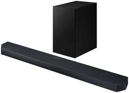 Samsung Soundbar HW-Q700D/ZF Q-Serie, 9 Lautsprecher, Wireless Dolby Atmos, 3.1.2-Kanal-Audio, Q-Simphony, kompatibel mit Alexa und Google Assistant, Titan Black 2024
