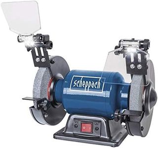 Scheppach Levigatrice doppia SM150L | Disco per sgrossatura, mola, mola | potenza 400 W | Diametro foro: 150/12,7 mm