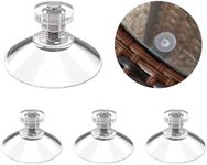 Clear 52mm Suction Cups with M4 10mm Screws & Nuts (4 Pack) – Heavy-Duty PVC Suckers for Secure Mounting, Versatile Use – Strong Adhesion, Easy Install – Perfect for Home, DIY, and Craft Projects