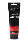 BRUSTRO Artists Acrylic Paint 120ml Cad Red Hue