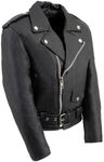 Milwaukee Leather Kids Basic Motorcycle Jacket (Black, 2X-Small)