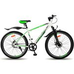 Vaux Ibex Cycle for Men 26T with Front Suspension & Disc Brakes, Single Speed Mountain Bicycle for Adults with Age Group 12+ Years, with Steel Frame & Ralson Tyres, Ideal Height 4ft 7inch+ (Green)