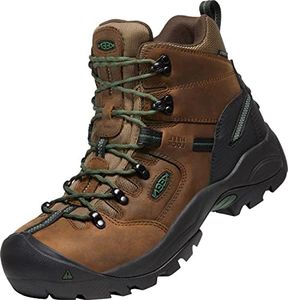 KEEN Utility Pitsburgh Energy, Men's, Cascade Brown/Green Pastures, Comp Toe, EH, WP, 6 Inch, Work Boot (11.0 D)