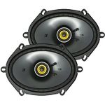 KICKER CS Series CSC68 6 x 8 Inch Car Audio System Speaker, Yellow (2 Pack)