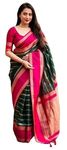 Yashika Women's Latest Woven Printed Kanjivaram Banarasi Art Silk Saree with Unstitched Blouse Material-Suitable for All Indian Weddings and Festivals (AZ-YS-OG-CHAMKILI-Parent_Green)