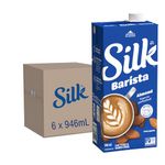 SILK Barista Almond Milk - Frothable - 6 Pack - 946ml - Plant-Based Beverage - Dairy-Free - Vegan - Shelf Stable - Non-GMO - Barista Approved