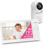 VTech Advanced HQ MAX 7" Digital Video Baby Monitor with Panoramic Zoom, 5000mAh Long Battery Life, IPS Display, Touch Control, Multi-Color Night Light,