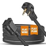 Flat Extension Cord 3 ft for Indoor