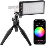 Pixel G1s RGB Camera Light, RGB Video Light with APP Control, LED Camera Light with Mini Tripod, 10 Common Lighting Effects, CRI≥97 2500-8500K RGB Light with Aluminum Alloy Body for Photography