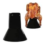 Potted Pans Ceramic Beer Can Chicken Holder for Smoker Accessories - Ceramic Chicken Throne Roaster Stand - Beer Butt Chicken Stand for Grill - Sitting Turkey Steamer Can Cooker