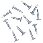 OMOTOOL Steel Roofing Felt Nails (300pcs) 3 x 20mm Roofing Felt Pins Countersunk Head Felt Nails Suit for Shed Roof Roofing Felt Slate Boards,Broad Head Pins