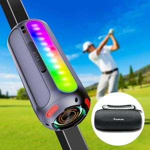 MAGOLFIN Golf Cart Speaker with RGB Multicolor Lights, 5000mAh Magnetic Bluetooth Speaker with Storage Case, 20W Hi-Fi Sound Golf Speaker for Golf Cart Accessories, Golf Gifts for Men