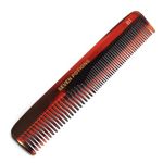 Seven Potions Beard Comb — Fine and Coarse-Tooth Comb for Men's Hair, Beard & Moustache — Handmade (14.5 cm / 5.7 inch)