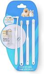 Cat Toothbrush Kit, Small Dog Toothbrush Kit, Suitable for All Cats and Dogs Dental Care. White, Soft Bristles, Meet All Cleaning Needs, Multi-Functional Dental Cleaning Kit