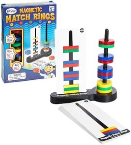 Magnetic Match Rings, Magnet Matching Game STEM Learning Toy for Kids
