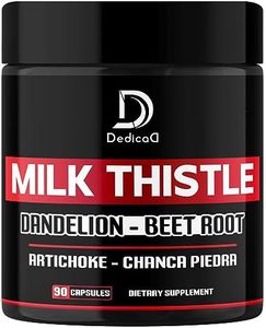 7000mg Milk Thistle Capsules - 5in1 with Dandelion, Beet Root, Artichoke & Chanca Piedra - Support Body, Digestive & Immune System - 90 Capsules for 45 Servings