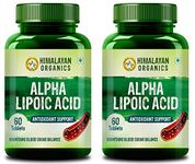 Himalayan Organics Alpha Lipoic Acid 300mg | Boost Liver Function, Healthy Blood Sugar, Antioxidant | Good For Nerves And Heart Functioning - 60 Veg Tablets x Pack of 2