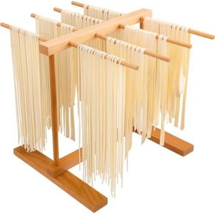 Gekufa Beechwood Pasta Drying Rack | Collapsible 8-Arm Pasta Tree | Drying Spaghetti Noodles