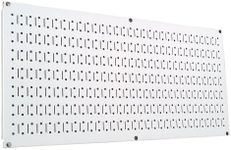 Wall Control 30-HP-1632 W 16" x 32" Horizontal White Metal Pegboard Tool Board Panel