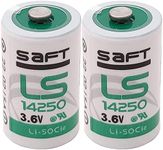 2-Pack Lithium Batteries for Saft LS14250 LS 14250 1/2 AA 3.6v Lithium Battery