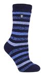 Heat Holders - Womens 2.3 Tog Thick Soft Winter Thermal Socks for Cold Weather (5-9 US, Rosebud Navy)