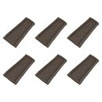 Suncast Easy Assembly Outdoor Decorative Poly Composite Rain Gutter Downspout Splash Block Effective in Any Type of Weather, Java (6 Pack)