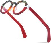 HEPIDEM Multicolor Acetate Glasses Frame Women Vintage Round Eyeglasses Men Optical Spectacles 9270, 9272 Red