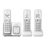 PANASONIC KX-TGD533W Expandable Cordless Phone with Call Block and Answering Machine - 3 Handsets