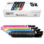 Eurotone 5x Müller Printware toner cartridge for Ricoh Aficio MP C 300 400 401 zsp spf srsp zsrsp ht sp sr hw replaces 841550-841553 Set