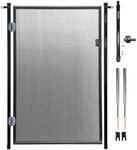 Pool Fence Gate Kit : 4-Foot Black,