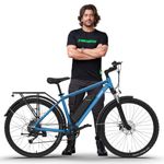 EMotorad T-Rex Pro MTB E-Bike | Dynamic Handlebar with Integrated Display, Front Lights and Indicators | 13Ah Removable Battery | Aluminium Alloy Frame (Ocean Blue, 29" Inches)