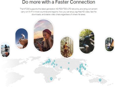 TP-Link 4G LTE Mobile WiFi Hotspot – Up to 10 Devices, 8hr Battery