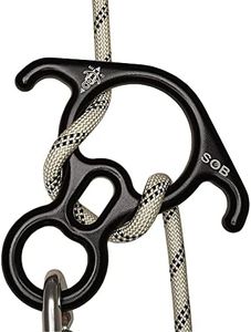 SOB Rescue Figure 8 Descender Belaying 40KN Bent Ear Belay Device Rock Climbing Rappelling Gear Aluminum Magnesium Alloy