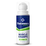 Theraworx Relief for Muscle Cramps Roll-On Fast-Acting Muscle Spasm, Leg Soreness with Magnesium Sulfate - 2.5 oz - 1 Count