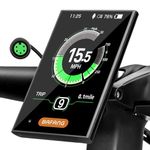 BAFANG 3.5in eBike Display DPC18 for BBS01B BBS02B BBS-HD Mid Motor 0-9 Pedal Assist Levels eBike Computer Display with Automatic Backlight UART Protocol