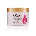 Argan+ Deeply Soothing Body Butter, Rose Otto Oil Vegan Moisturising Body Cream, 300ml