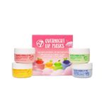 W7 Sweet Dreams Overnight Lip Masks - Stocking Filler Gift Set (4x10ml) - Lip Treatment with Aloe Vera & Vitamin E - Hydrating, Moisturising Formula