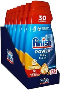 Finish Powergel Detersivo Lavastoviglie Anti Odore, Gel Lavastoviglie, 7 x 210 Lavaggi, 4200ml